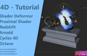 ɫЧʽӦøȾC4D̳ Shader Deformer - Redshift, Cycles 4D