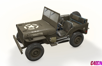 ½˹ԽҰC4Dģ BUS Army Willys Jeep