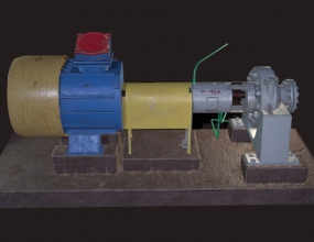 C4D老式破旧长轴电机机械抽水泵系统机械模型 Oil Pump