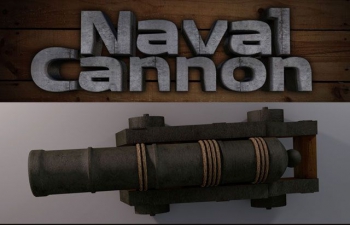 C4Dڴģ Naval Cannon Rick Dellis