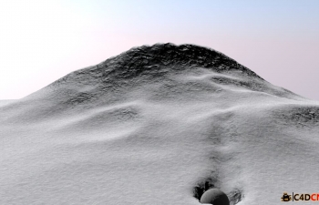ѩѩɽ̳̺Cinema 4D Tutorial- Snowball Rolling Down a Hill