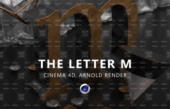 Arnold Render阿诺德渲染器创建字幕M布景场景材质渲染C4D教程
