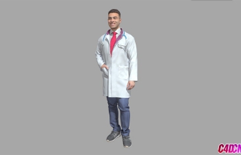 C4D΢Цİ״ҽģ Charming Young Doctor