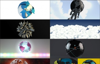 C4Dģͣƻ/Ͷ/ʵ The Pixel Lab C Earth and Globe Pack