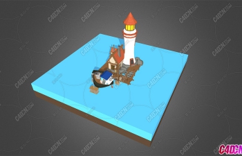 Blenderͨģ Cartoony lighthouse