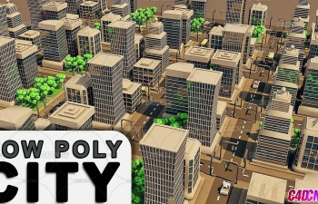 C4D;۳нģȾ̳ Low Poly City