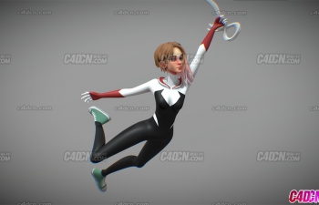 蜘蛛女孩格温人物模型 Spider Gwen