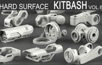C4Dƻûģͺϼ Mega Pack Sci-Fi Hard Surface KitBash 400 DETAILS...
