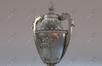 C4DŵȾ¹ھģ Arnold renderer silver pot trophy
