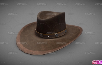 C4DͷƷţñװģ Cowboy Hat