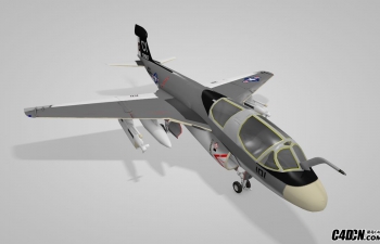 C4D EA-6B舰载电子战飞机模型