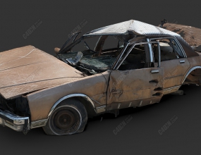 C4Dģ Destroyed Car