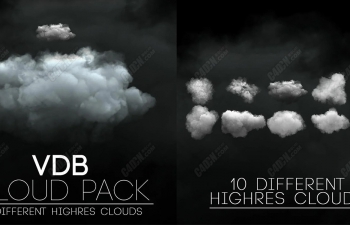 C4D Octane渲染器云雾包 VDB Clouds Pack