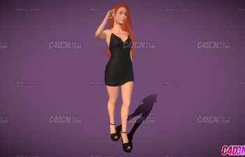 Redhead Party Dress Girl 췢Ůɶģ