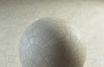 C4D花木欧洲鹅卵石材质纹理4K分辨率