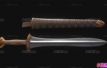 国王的短剑匕首模型