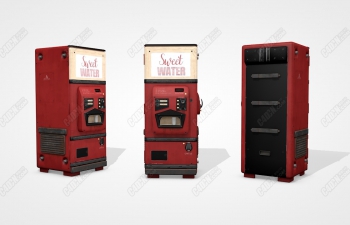 C4DʽˮԶۻģ Retro Futuristic Soda Machine