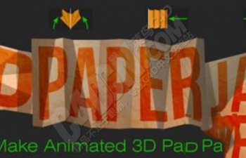 纸张折叠翻转MG动画After Effects脚本下载 Aescripts 3D Paper Jam+教程