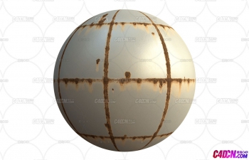 C4D材质球-光滑漆面钢板金属漆生锈贴图(4K分辨率)