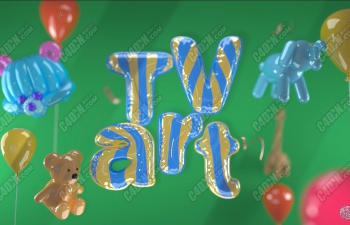 【TVart logo演绎】一招课堂动画教程1.9 气球字动画