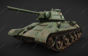 C4DT34-76̹սģ Soviet T34-76 Medium Tank