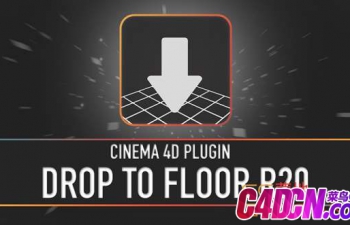C4D地面对齐插件 Drop To Floor For Cinema 4D R14 – R20 Win/Mac