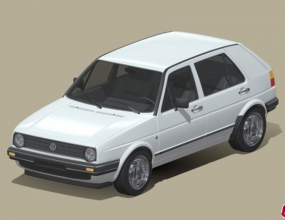 C4D߶Ͽģ Volkswagen Golf GL 1990
