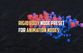 BlenderڵԤ Rigidbody preset for animation nodes