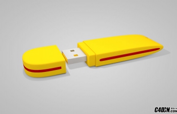 C4Dñģ USB Flash 3d model
