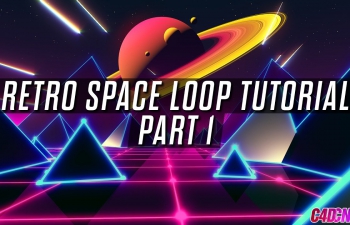 C4Dѭſռƻó̳ Looped Retro Space Scene Tutorial