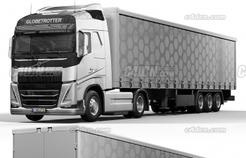 沃尔沃重卡集装箱运输车卡车模型 VOLVO FH16