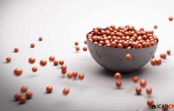 C4Dѧ̳Dymanic Bowl of Balls with Ramped Slow-Mo