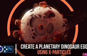 C4D教程 X-Particles插件制作支离破碎的星球教程