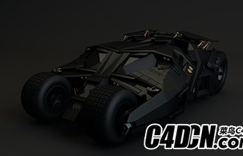 [教程]C4D 蝙蝠车建模练习（含工程文件与教学视频）