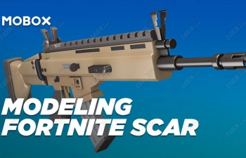 C4D SCAR-L步枪建模教程