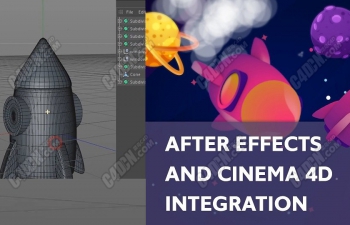 C4DͨС̫AEϳɽ̳ After Effects and Cinema 4D Integration