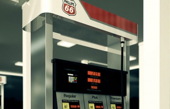վͻC4Dģ Car gas station tanker