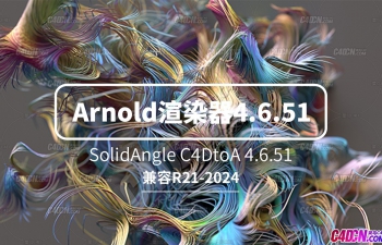 C4D软件经典阿诺德渲染器插件 SolidAngle C4DtoA 4.6.51支持R21-2024