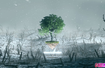 C4D作品《孤独的生还者-大树》