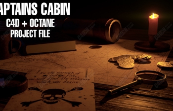 C4Dķ䳡ģ͹ Captains Cabin Octane Project