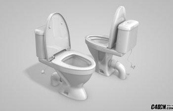 C4DմͰģ Toilet-Lavatory-Loo 3d model
