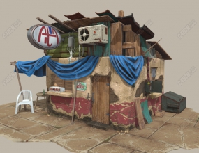 C4Dƶߵﻧ׷ģ Slum house