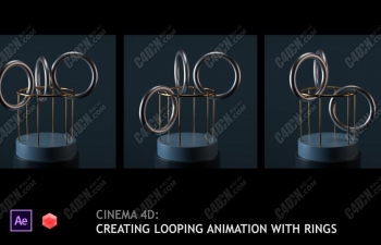 RedshiftȾѭC4D̳ Creating looping animation with rings
