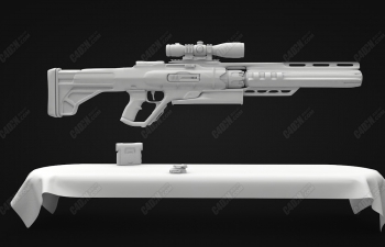 C4Dǹ-ģͺװ Sci-fi Laser Rifle Model