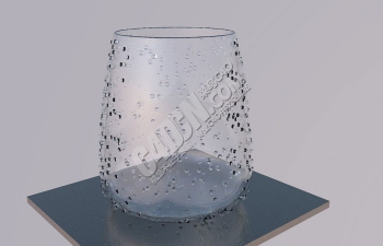 C4D玻璃杯水珠制作建模渲染教程