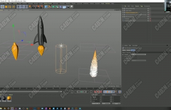 C4DʸߴжƵ̳ Modeling a rocket from a 2D vect