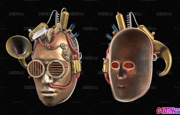 C4Dģ Steampunk mask