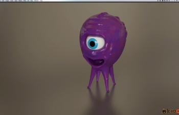C4D鱿鱼雕刻教程Create a Squid Character in Cinema 4D