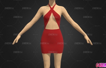 C4Dɫ·ȹģ Red Dress