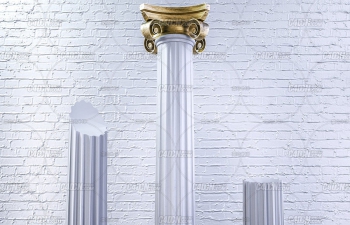 Octane Render西方神殿建筑柱子工程模型